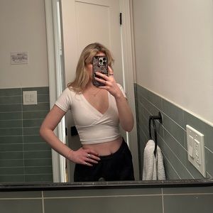 Brandy Melville partial wrap top